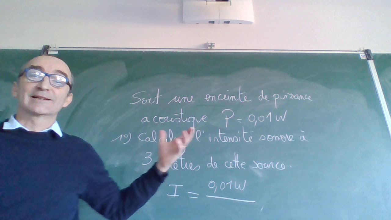 cours sur intensité sonore