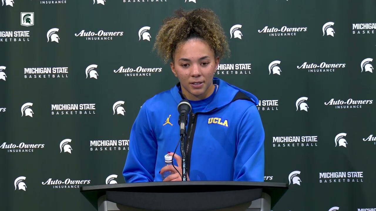 UCLA W. Basketball Postgame - Kiki Rice at Michigan State (Feb. 11, 2026)