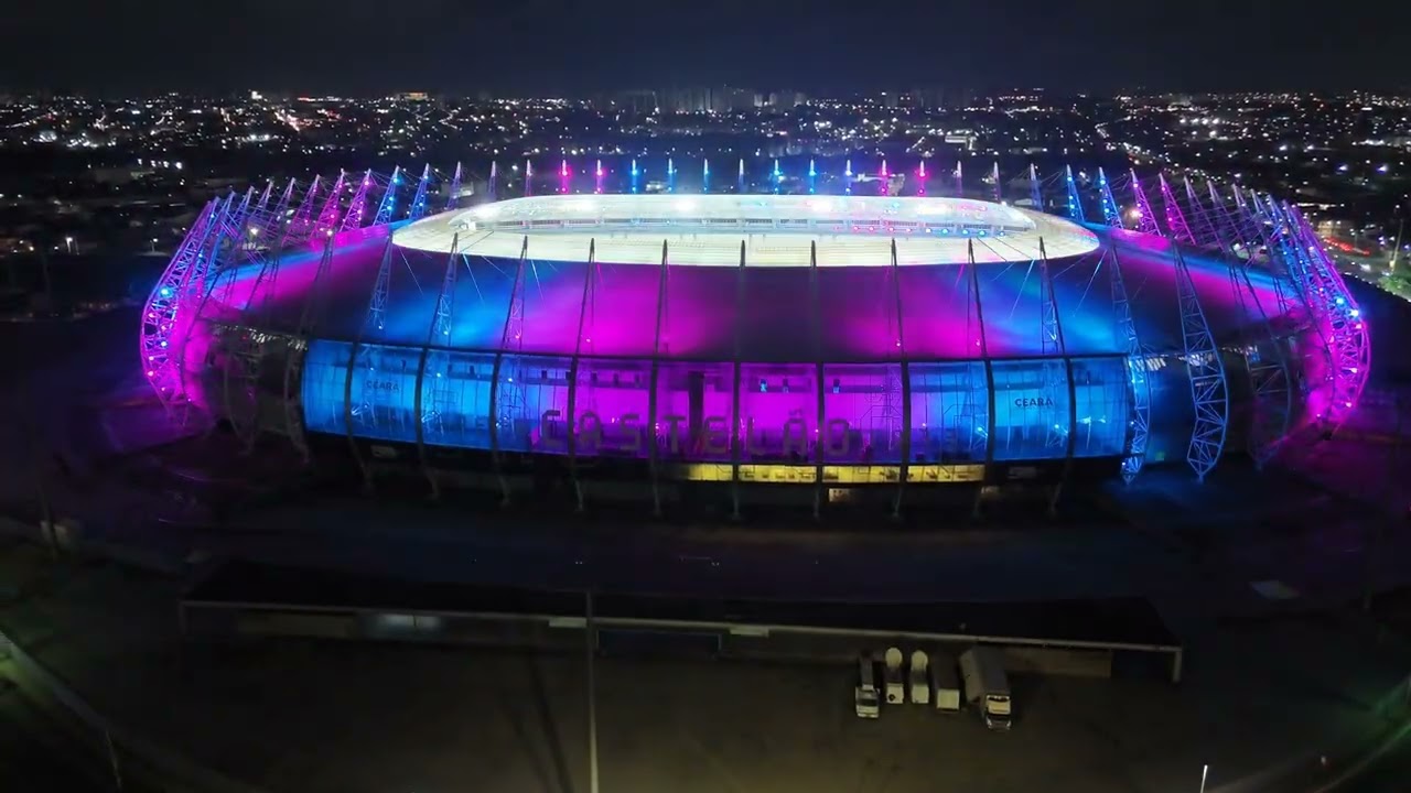 Arena Castelão, teste na iluminação. Fortaleza-ce