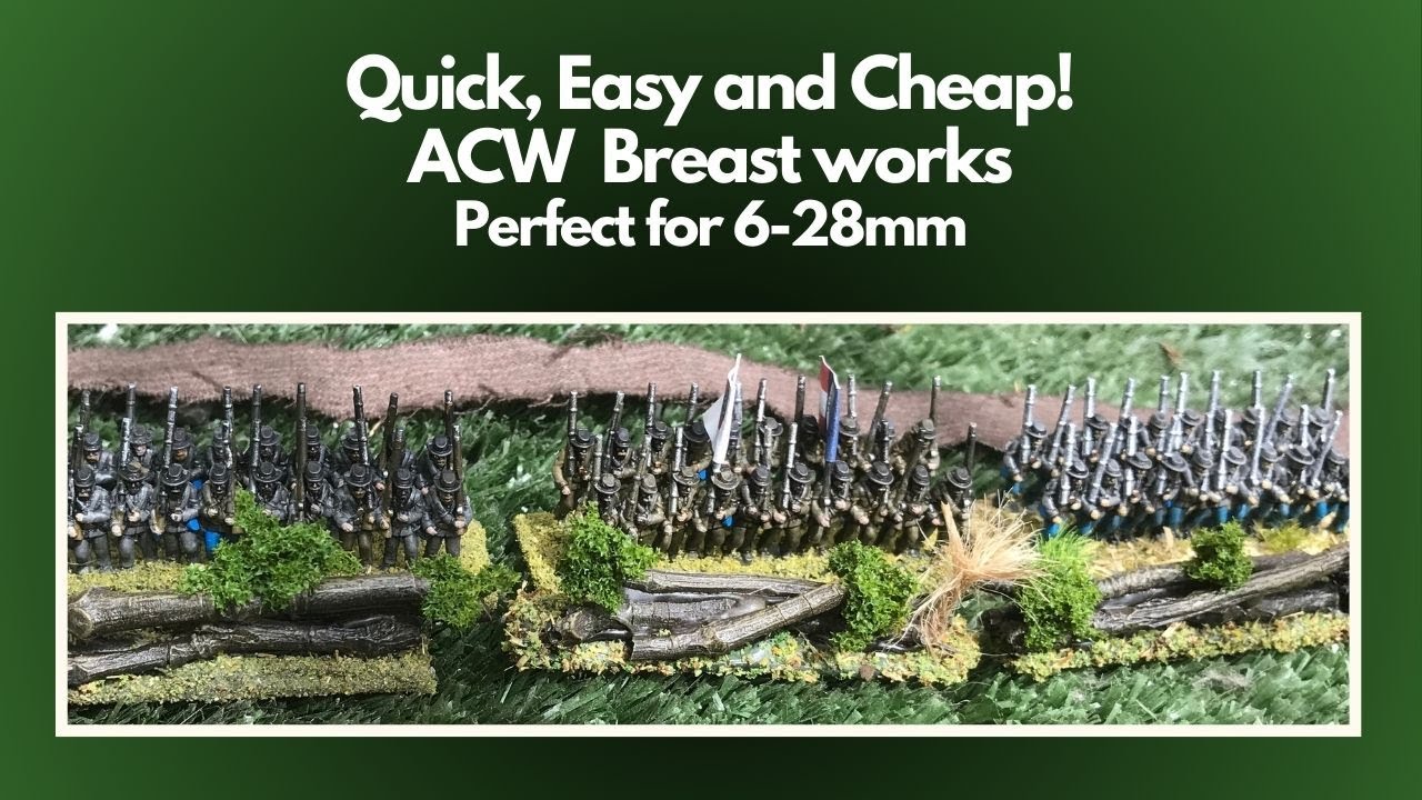 DIY Civil War Scenery - Breastworks That Look Real