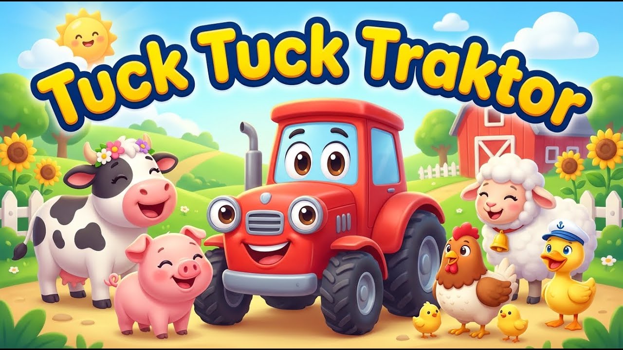 Tuck Tuck Traktor und die Bauernhof-Tiere 🚜🐄 | Fröhliches Kinderlied Deutsch