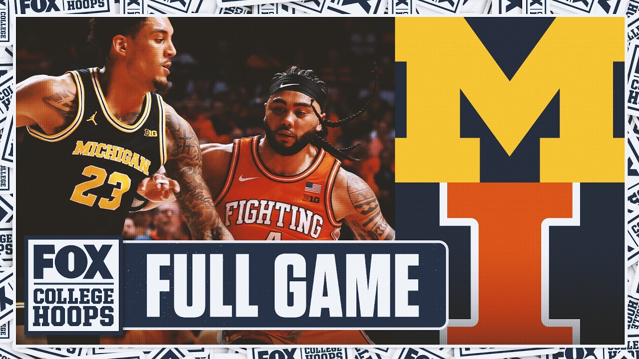 No. 3 Michigan Wolverines vs. No. 10 Illinois Fighting Illini Full Condensed Game🏀FOX College Hoops