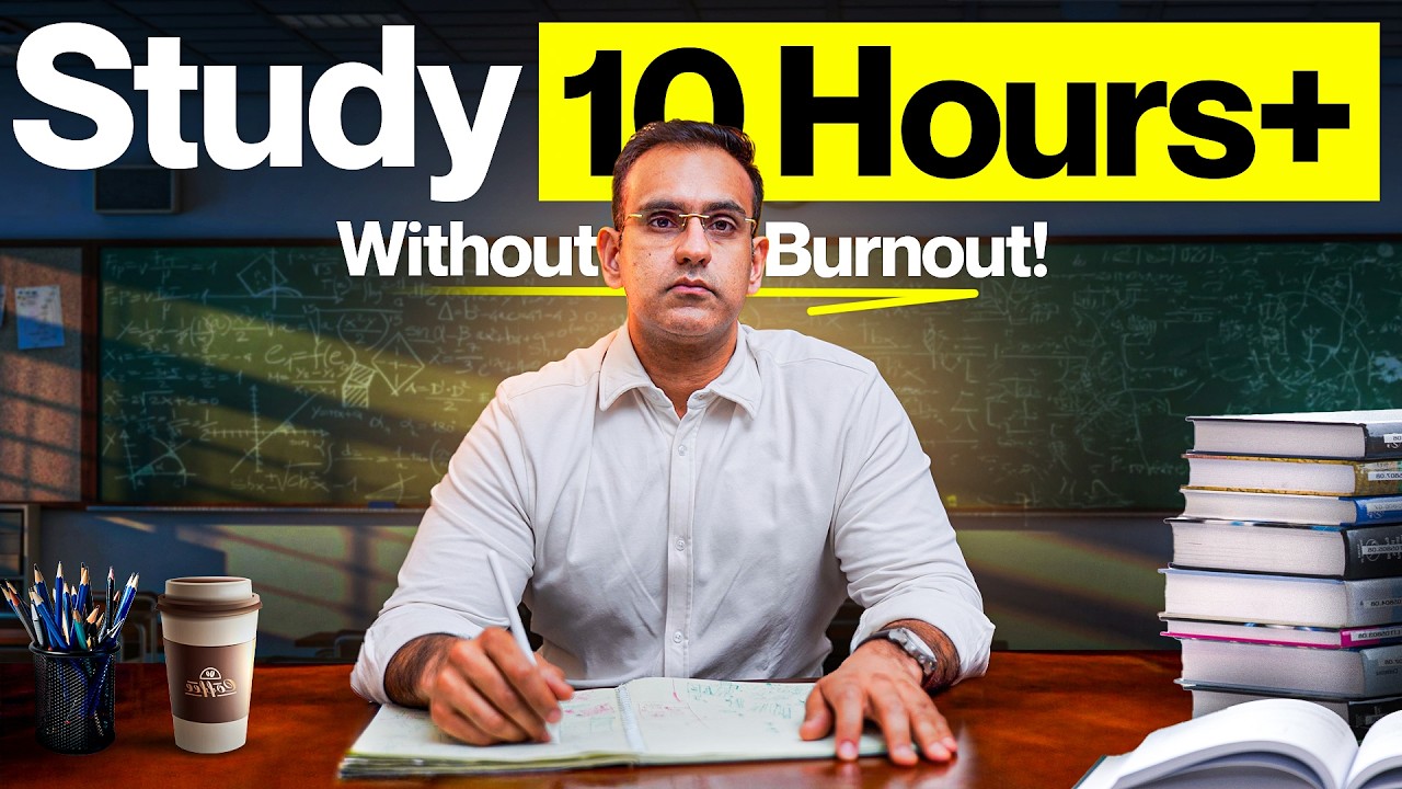 ONLY Technique to Study 10 Hours+ Without Burnout (it takes 4 days only)