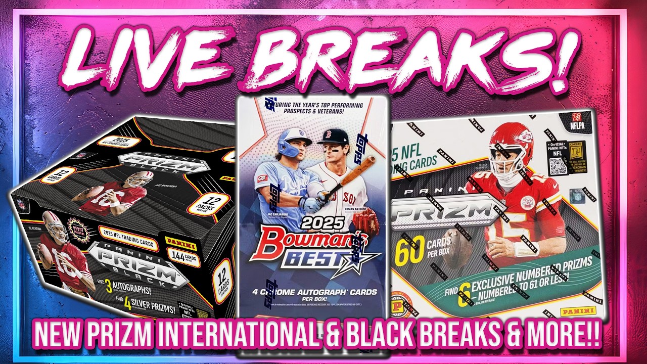 WEDNESDAY NIGHT BREAKS! | Prizm International & Prizm Black NFL + Best MLB + More!! (RGL 5175-5186)