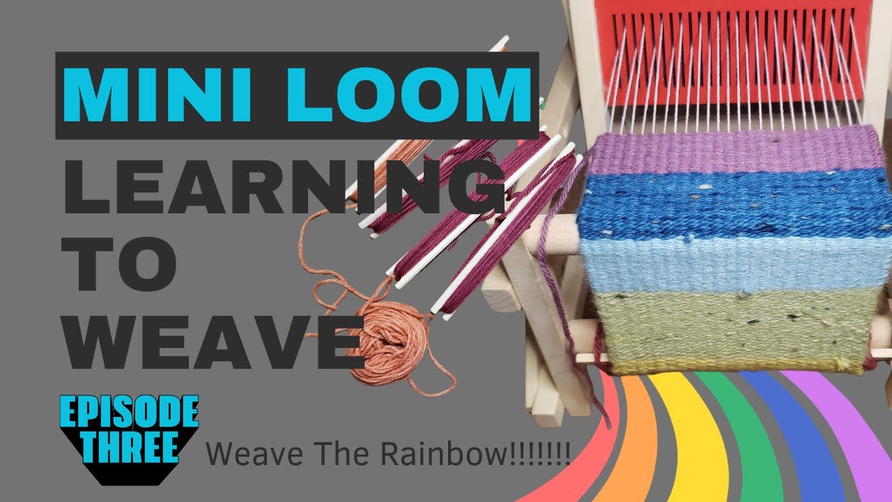 Weaving a RAINBOW on a $42 AMAZON MINI LOOM - My Honest Review!