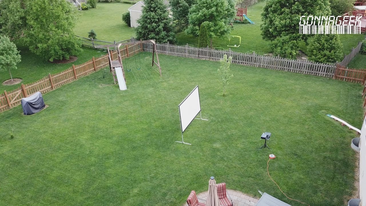 Outdoor Theater Review: Elite Screens Yard Master 2, Optoma HD142X and Pyle Universal Stand PLPTS3
