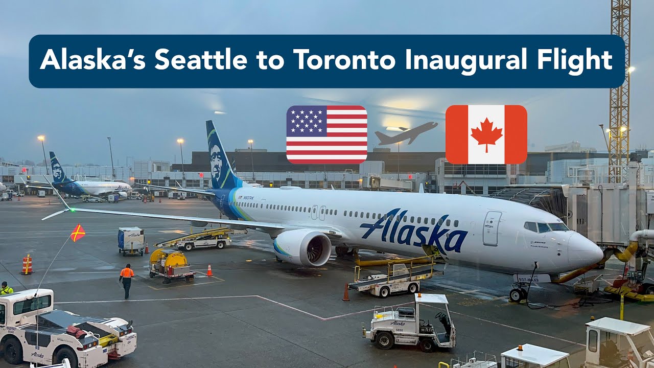 Alaska's Seattle to Toronto Inaugural Flight