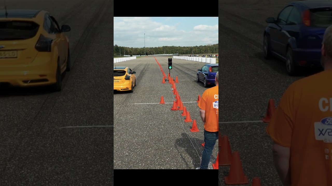 Dragrace Ford Focus Mk1 RS vs. Ford Focus Mk3 ST #ford #EFE #dragrace