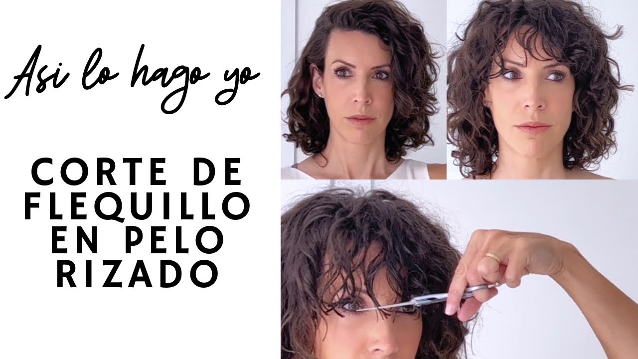 CÓMO ME CORTO FLEQUILLO EN PELO RIZADO (añado algunas capas, defino y seco).