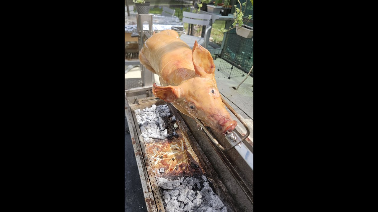 Rotisserie Pig.