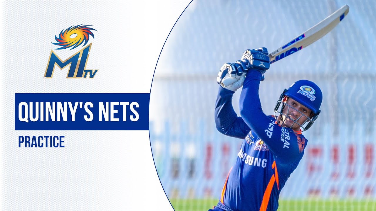 QdK's batting practice in the nets | क्विंटन की नेट्स में बल्लेबाज़ी | Dream11 IPL 2020