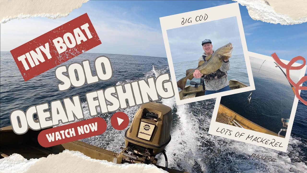 Solo Mackerel and Cod Fishing Trip | Nova Scotia Fishing 2025 | Tiny Boat