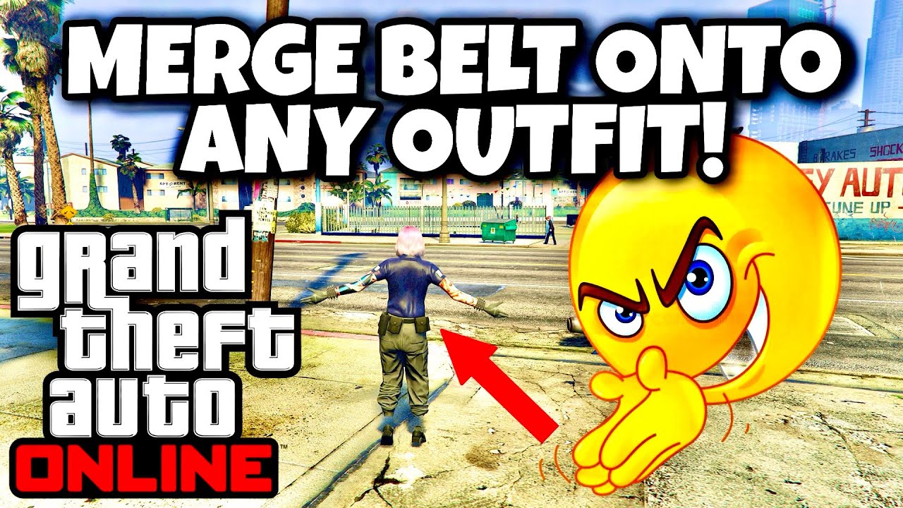 HOW TO MERGE A BELT ONTO AN OUTFIT (EASY) - GTA ONLINE
