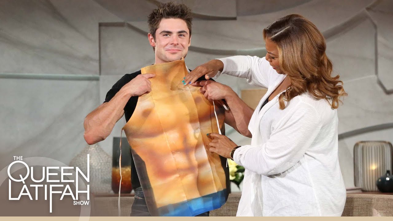 Zac Efron Shows Off His Abs... Sort Of. | The Queen Latifah Show