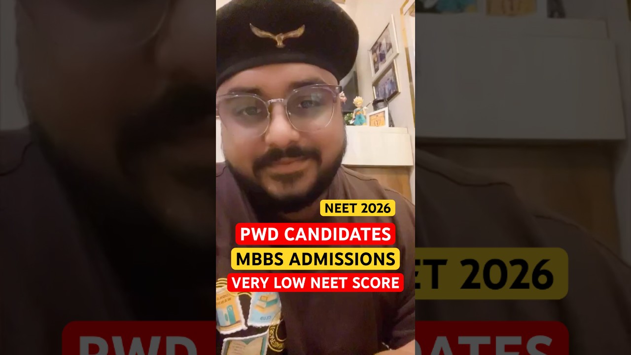 NEET 2026 PWD MBBS Admission | Just Qualifying Marks पर Government MBBS? Full Analysis #Neet SVP
