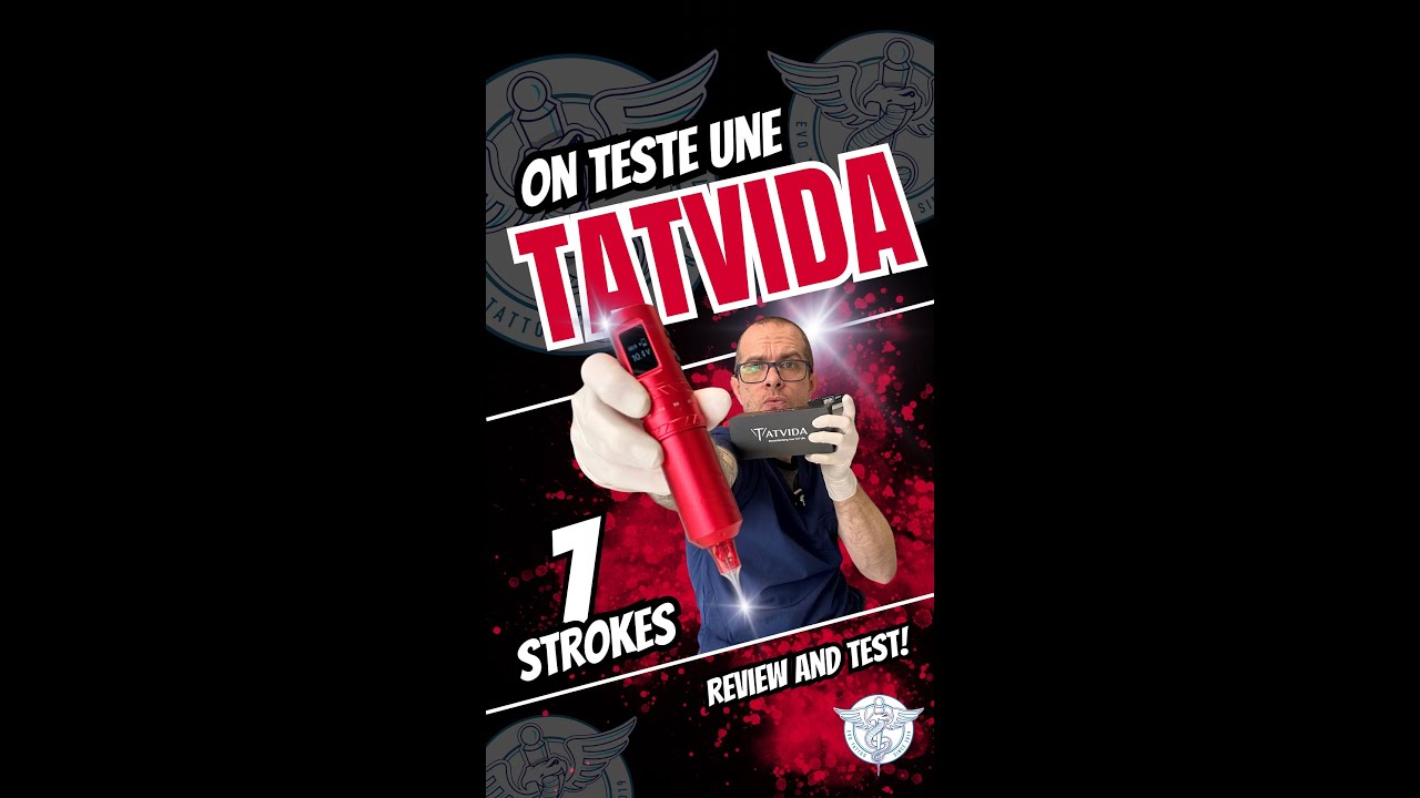 TATVIDA Test de la machine rotative. Meilleur rapport qualité prix pour tatouer ?