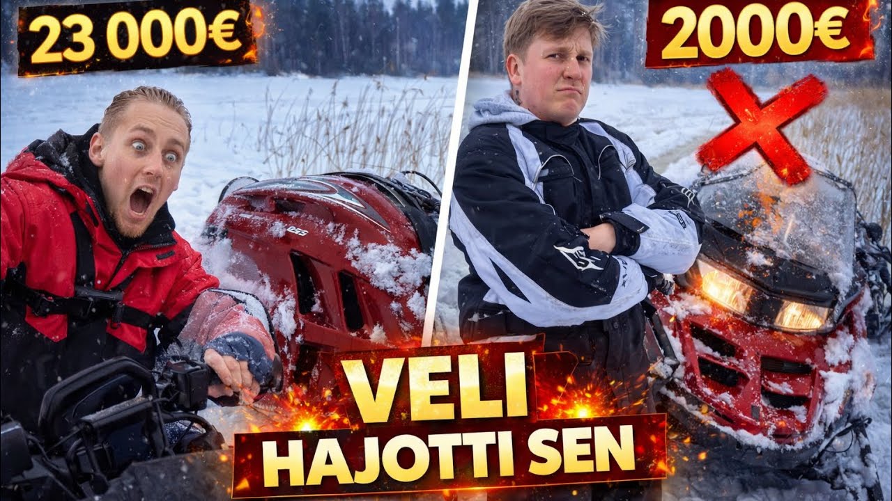Ostettiin moottorikelkat 25 000€ budjetilla 🫣🥵
