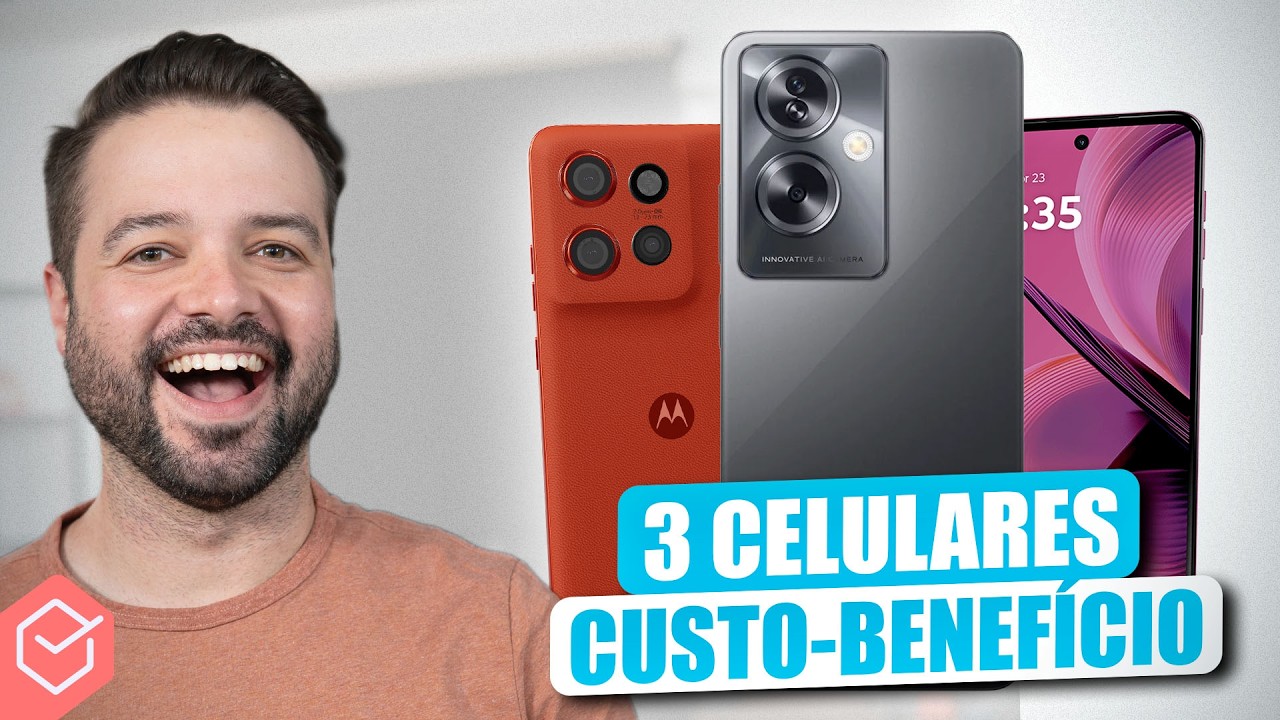 3 CELULARES POTENTES e CUSTO BENEFÍCIO para 2025! // o #2 é BEM INTERESSANTE!