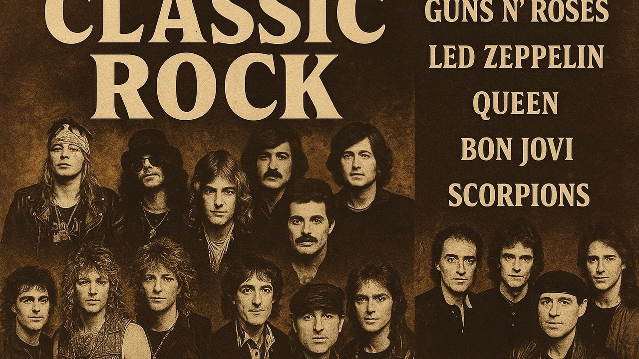 Timeless Classic Rock Nonstop Golden Era Hits 70s 80s 90s | Scorpions, Queen, Guns N Roses