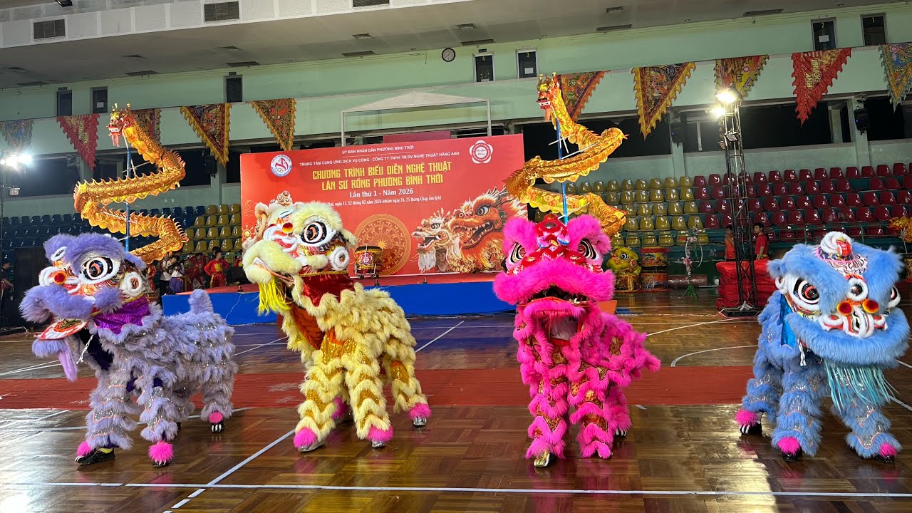 12/02/2026 Chương Trình Biểu Diễn Nghệ Thuật Lân Sư Rồng Quá Hoành Tráng 