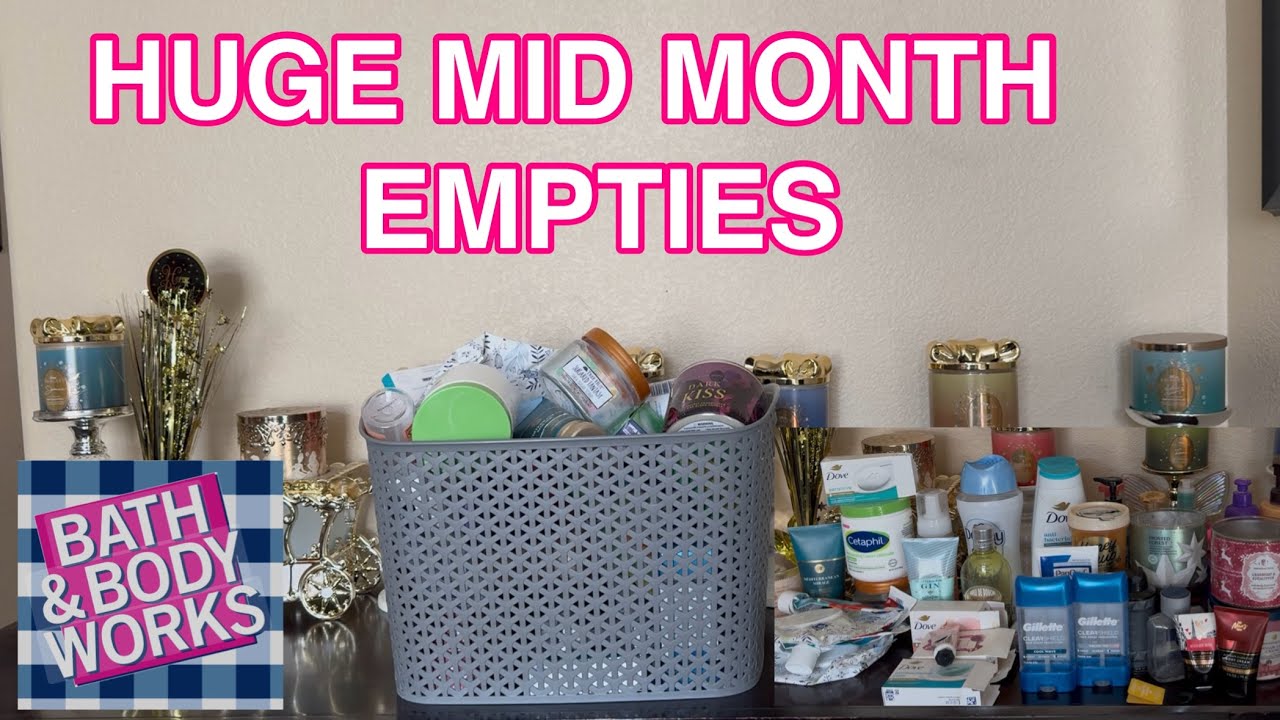 *HUGE MID MONTH EMPTIES* BATH & BODY WORKS EMPTIES PLUS MORE