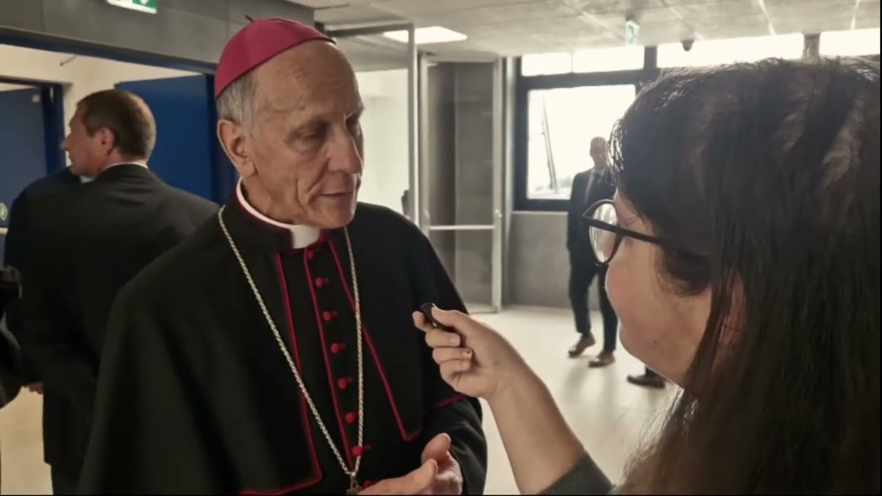 Gerardo Antonazzo, vescovo di Sora, inaugurazione dell'edificio di Lettere e Filosofia