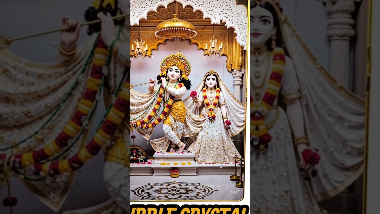 ★ BUBBLE CRYSTAL FRAME 🖼️ AVAILABLE ★ LORD RADHE KRISHNA ★ SIZE 12×18 INCHES AVAILABLE AT  DEEPTIME