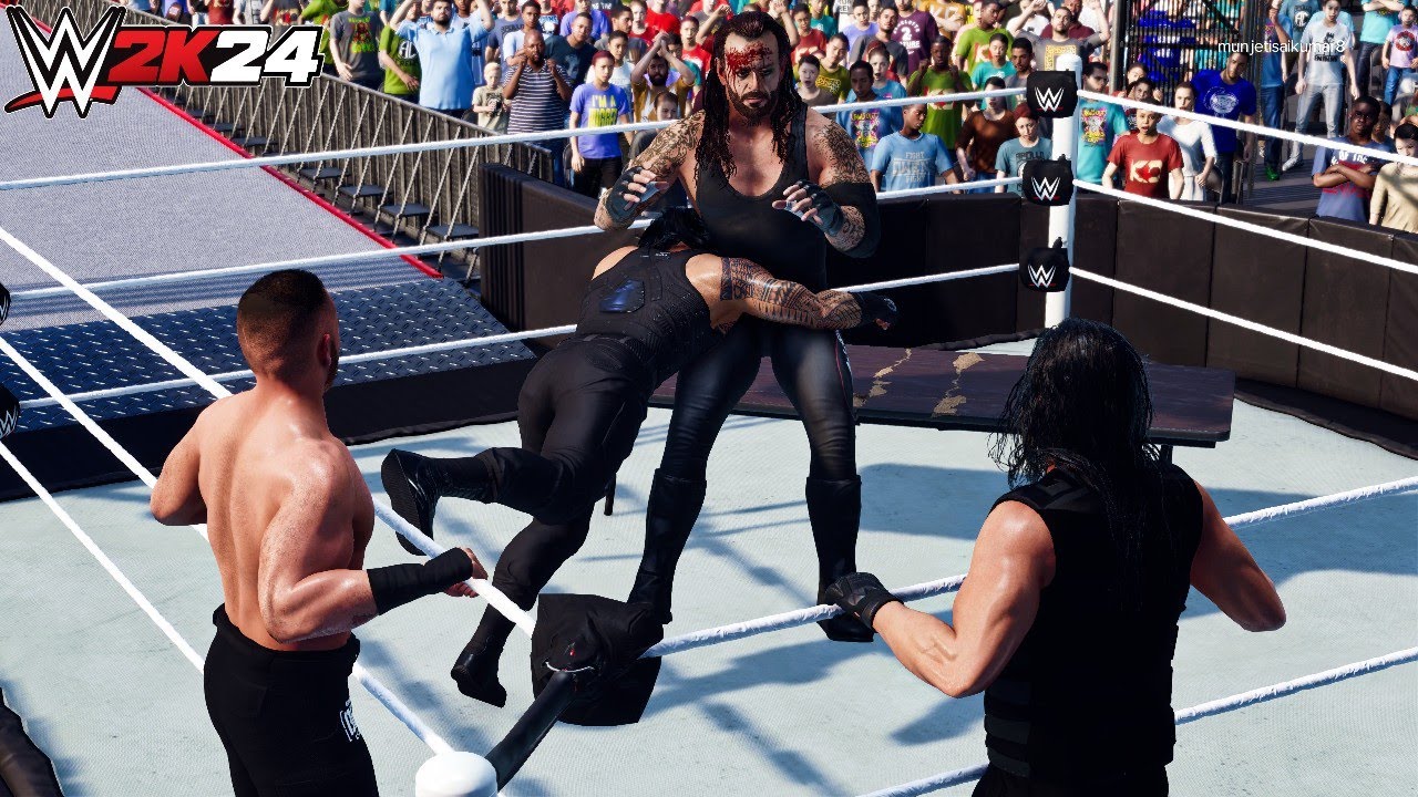 WWE 2k24 - The Shield vs Undertaker '07: Handicap Match at Wrestlemania 31