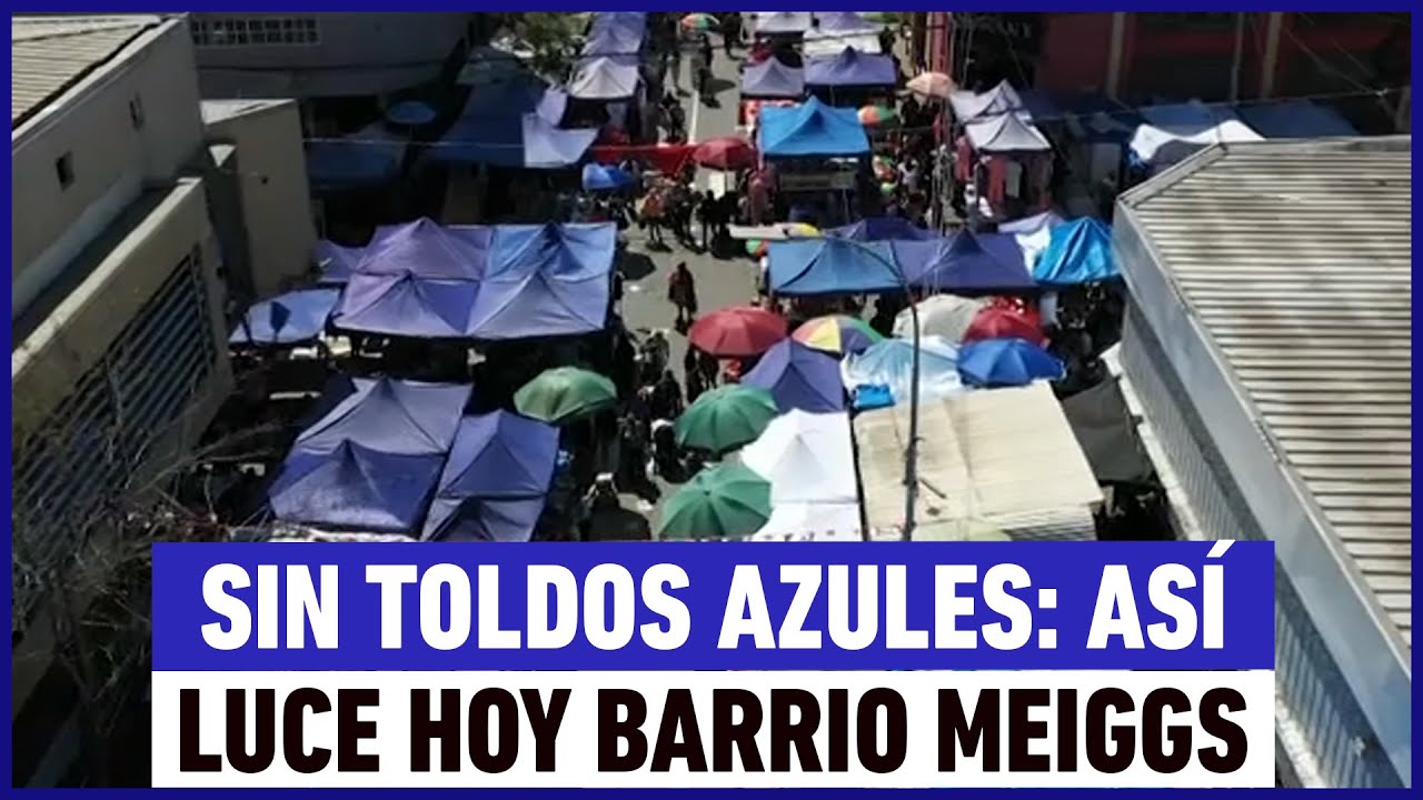 Sin toldos azules: así luce hoy el 