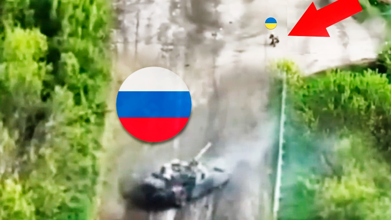 Big Boom Stops Russian Tank Attack!