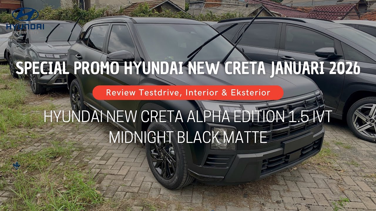 Special Promo Hyundai New Creta 2026 | Hyundai New Creta Alpha Edition | Midnight Black Matte