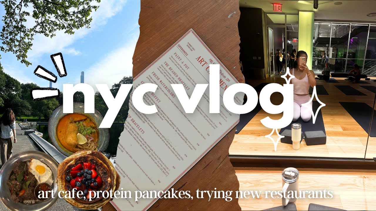 ✨ NYC Vlog | Protein Pancakes, Trying New Restaurants, Air Dry Clay at Art Cafe 🗽🎨🥞
