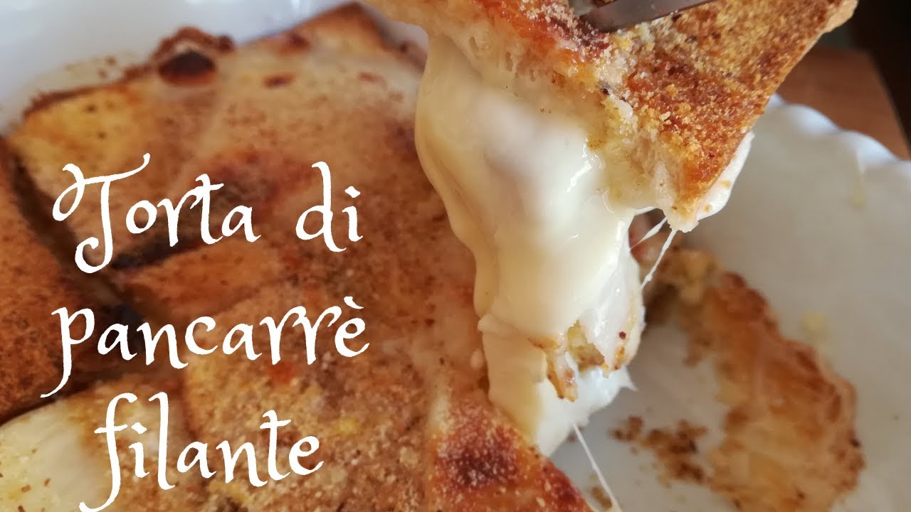 Torta di pancarrè farcita al forno