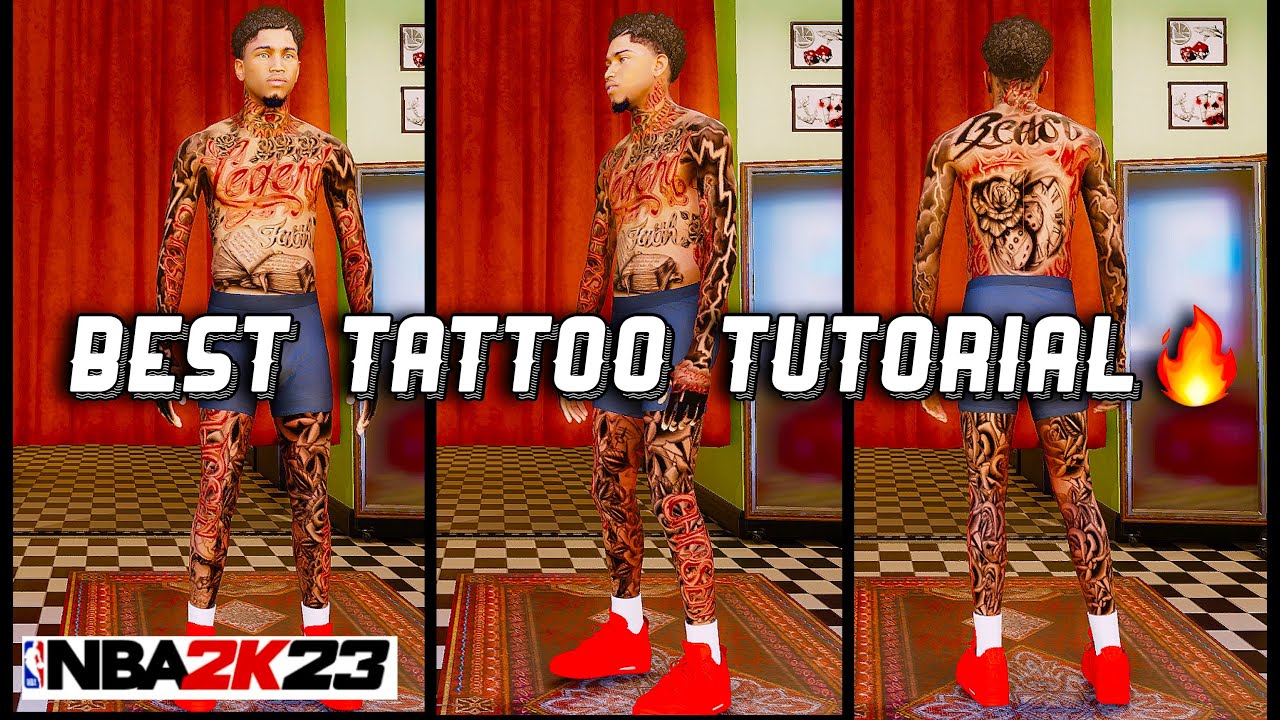 NBA 2k23 Best Tattoo Tutorial!!🔥**Toughest and Newest Edition**😏
