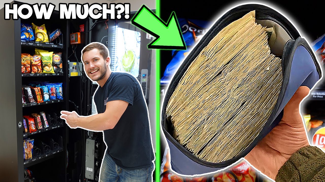 Собираем деньги с 4 наших торговых автоматов!