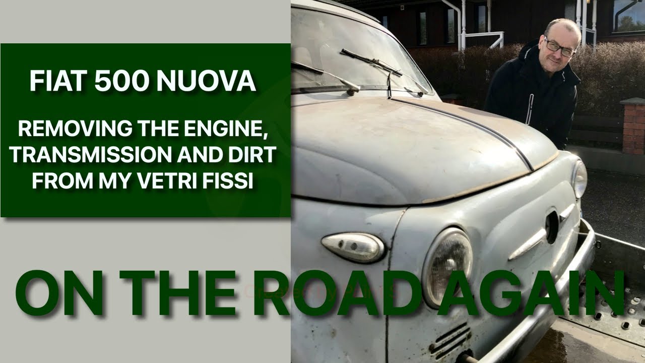 FIAT 500 NUOVA VETRI FISSI | Engine Removal and Cleaning