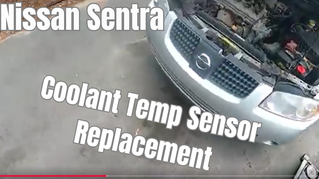 Замена датчика температуры охлаждающей жидкости двигателя Nissan Sentra 2000-2006 гг.