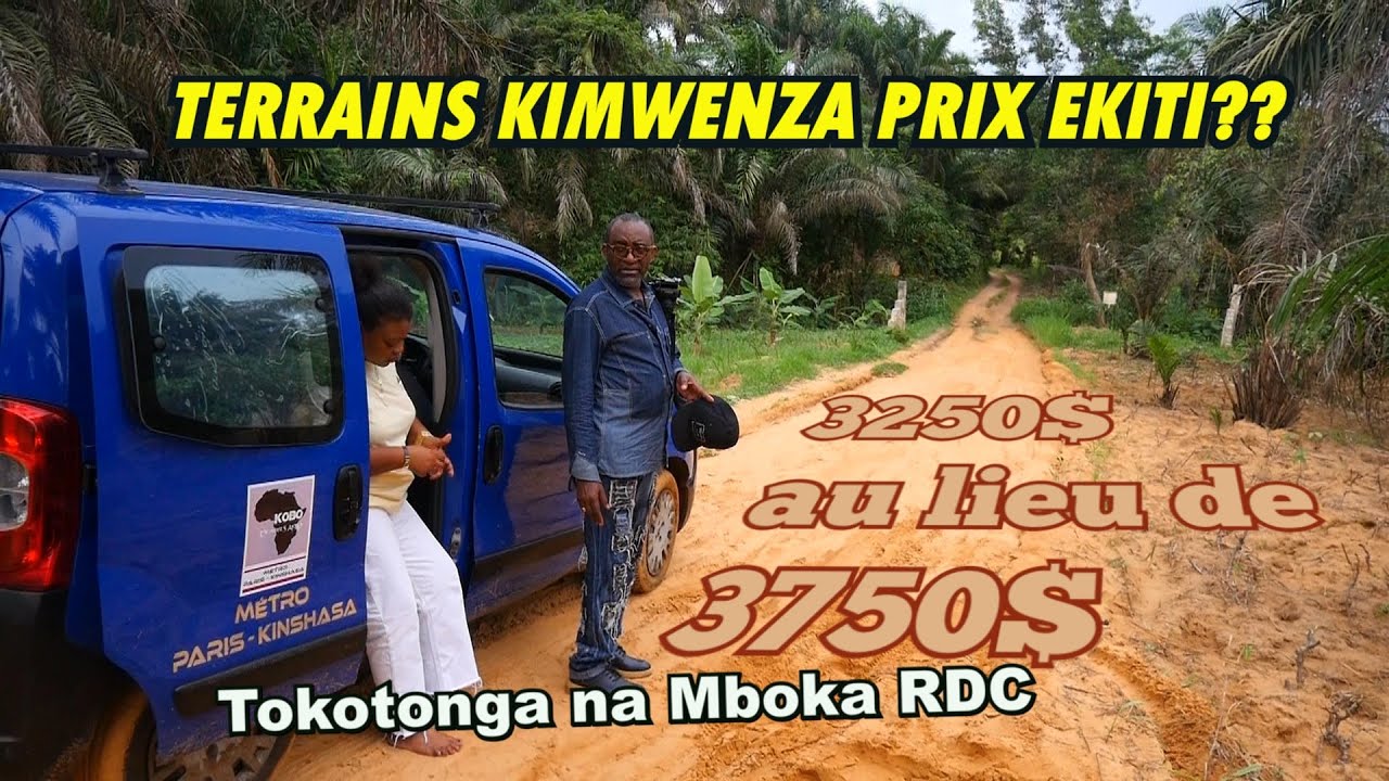 TERRAINS A KIMWENZA BAISSE DE PRIX!! 3250$ AU LIEU DE 3750$!!