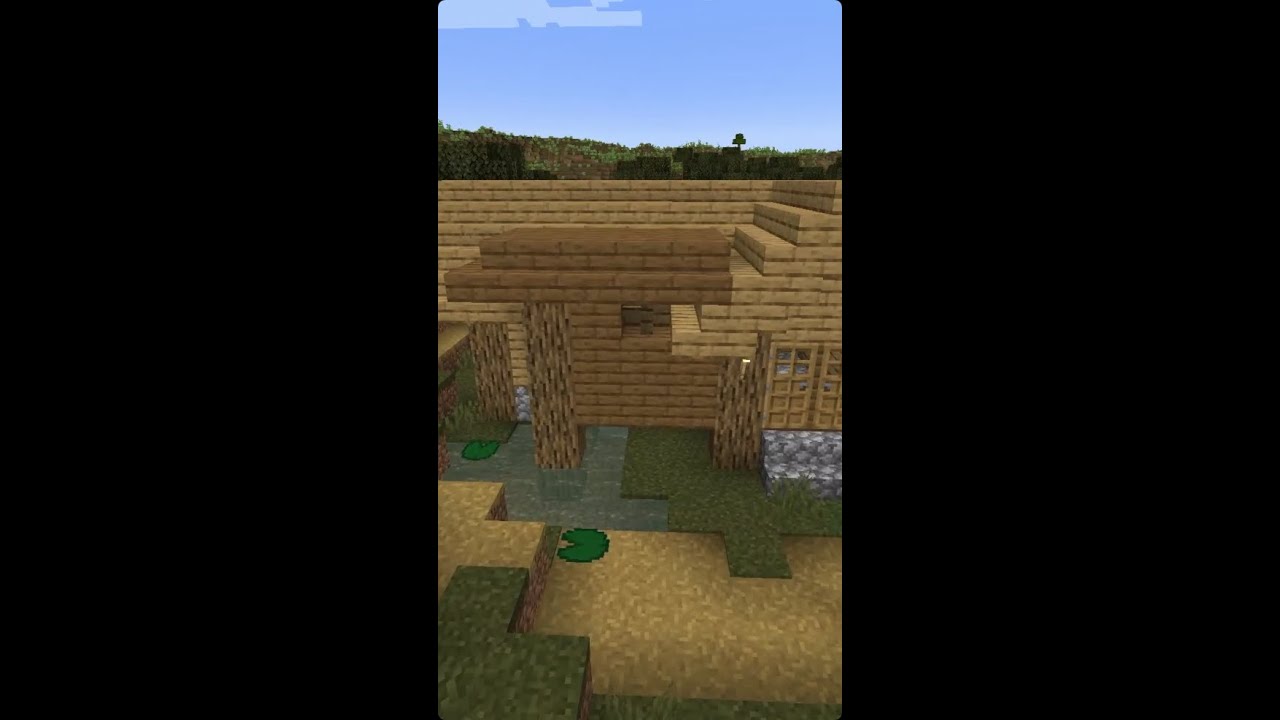 Witch Hut is merged into Villager House | Minecraft Seed