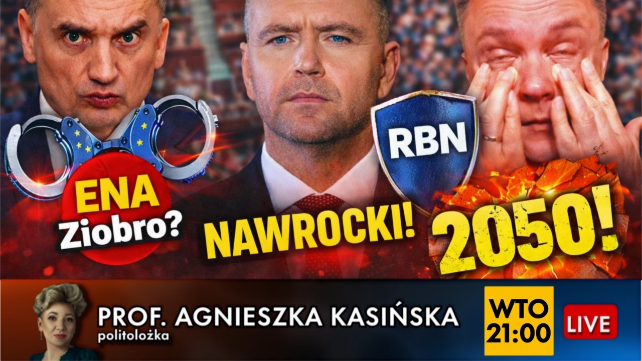 Kasińska NA ŻYWO: ENA dla Ziobry | RBN Nawrockiego vs Czarzasty | Kryzys Polska 2050