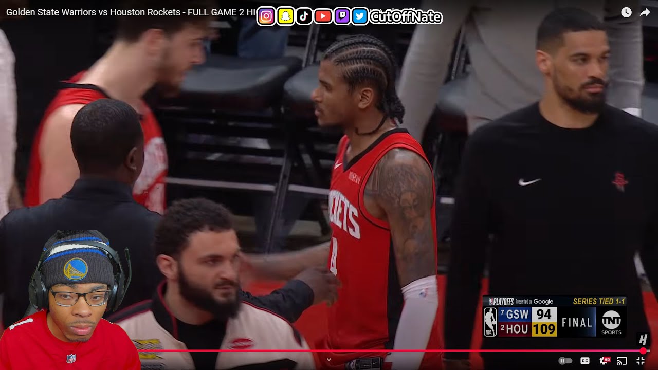 WARRIORS FAN REACTS TO #7 WARRIORS at #2 ROCKETS | FULL GAME 2 HIGHLIGHTS | April 23, 2025