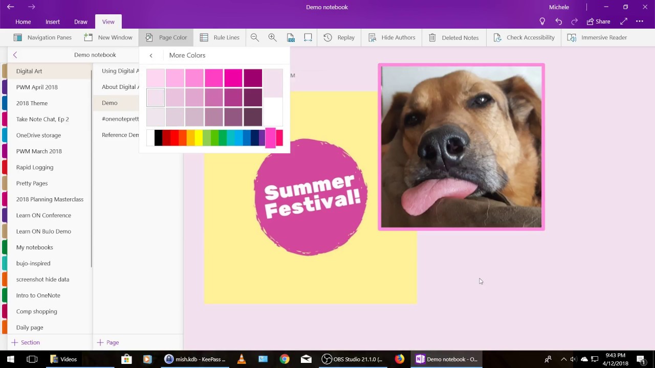 How to insert and use digital art in OneNote