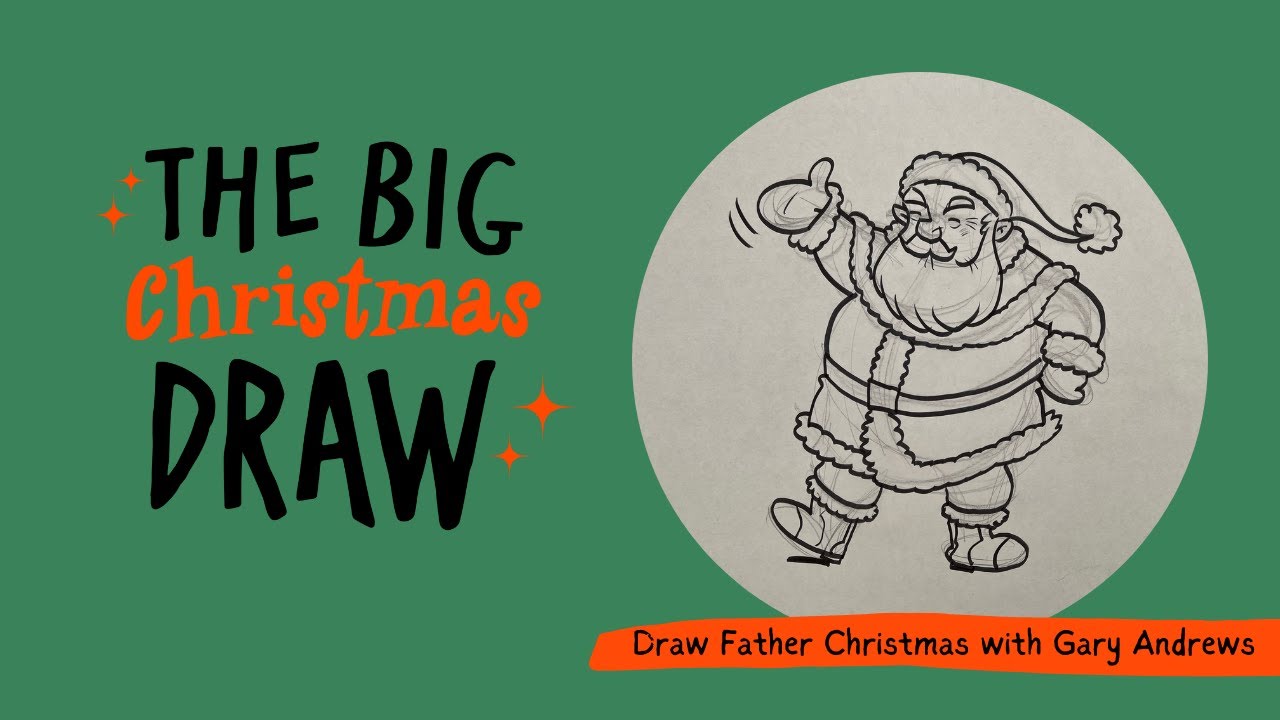 Father Christmas Draw Along | The Big Christmas Draw Day 3