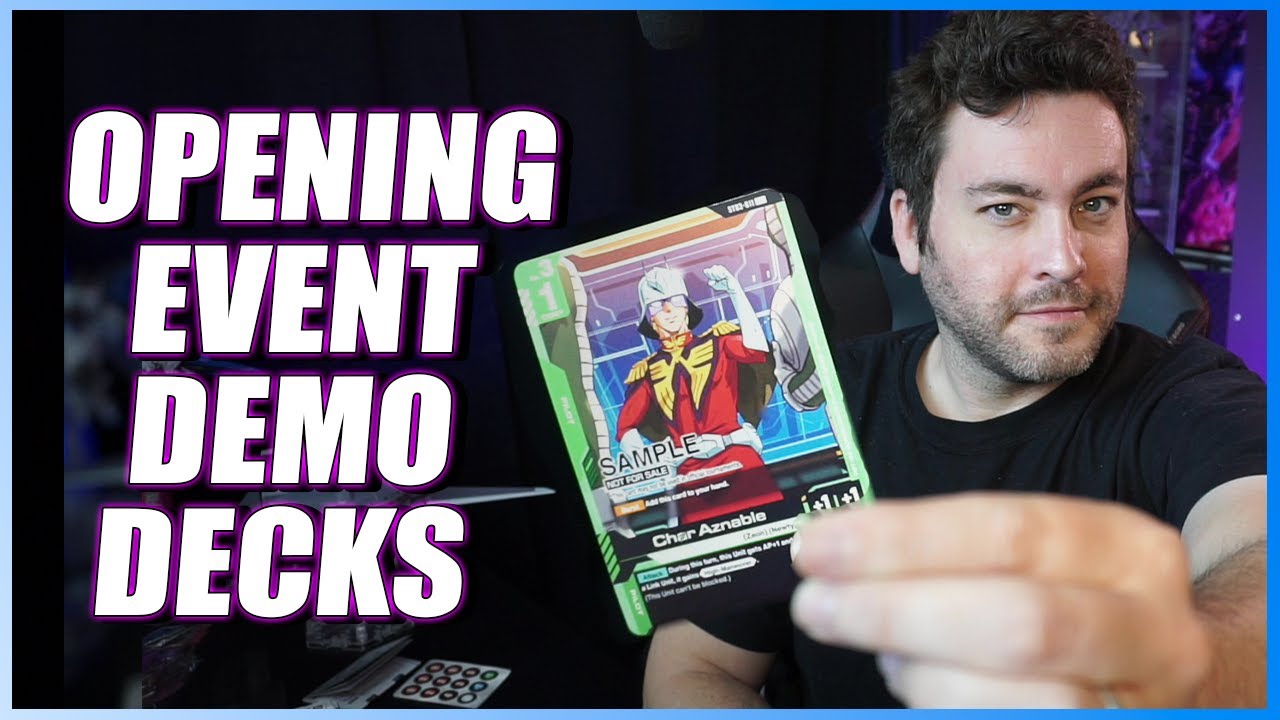 The Gundam Card Game Demo Deck Unboxing [2 Decks, 100 Cards, Mostly Dupes]