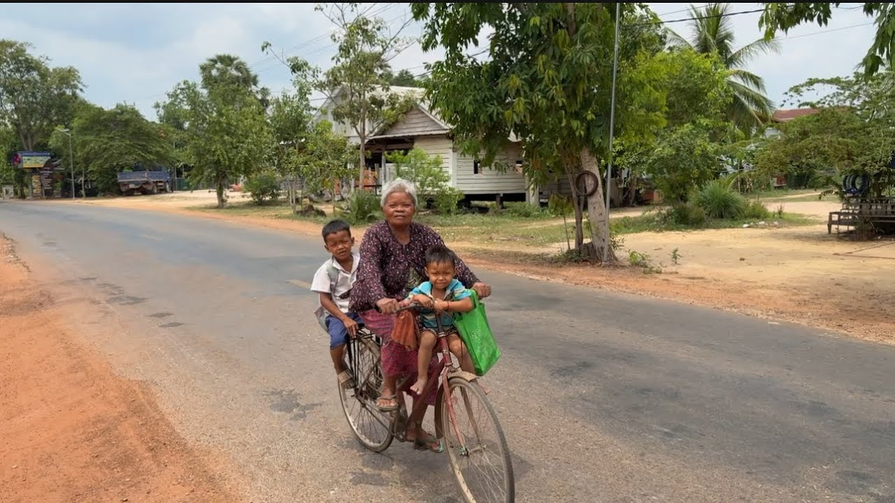 Visiting Angkor Villagers in Siem Reap Province, Cambodia