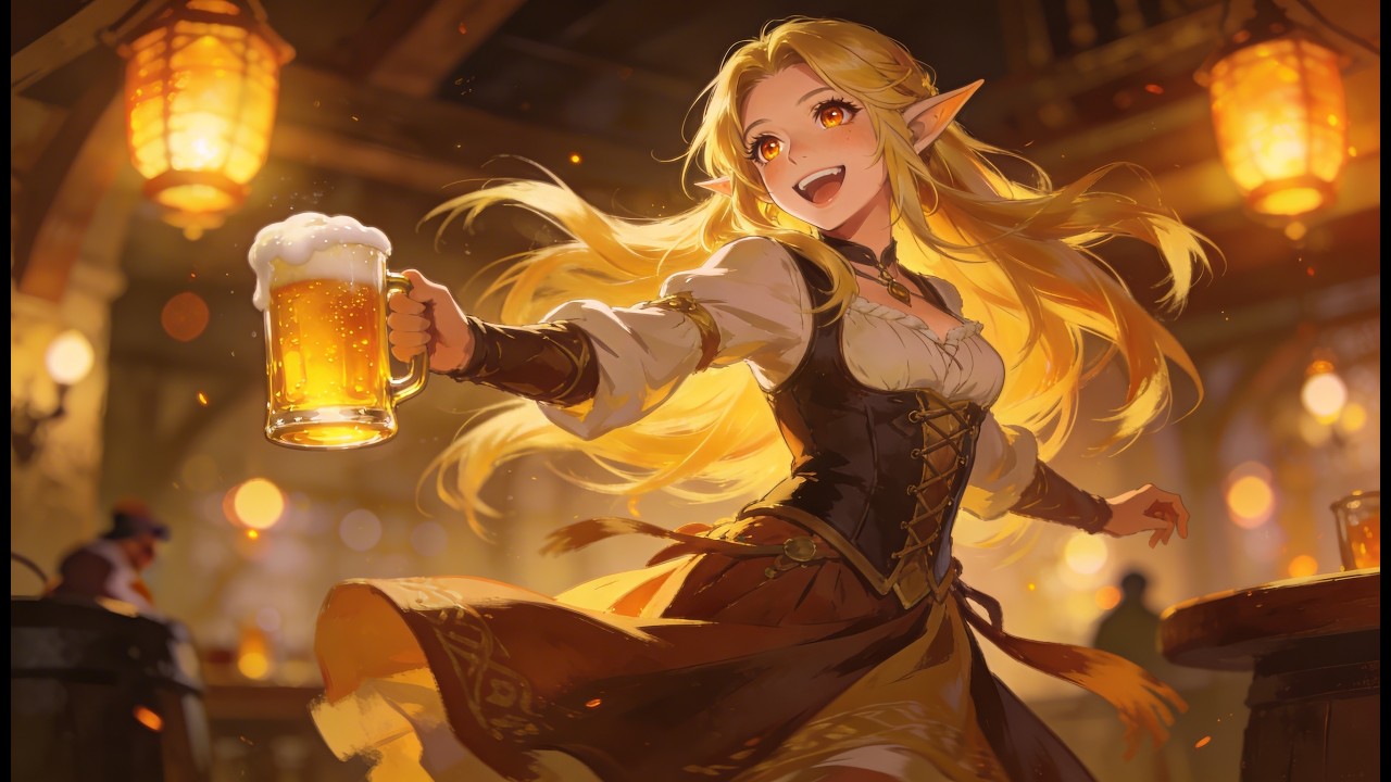 Autumn Medieval Tavern Fantasy Music | D&D Cozy Tavern Ambience for Sleep, Study & Relaxation