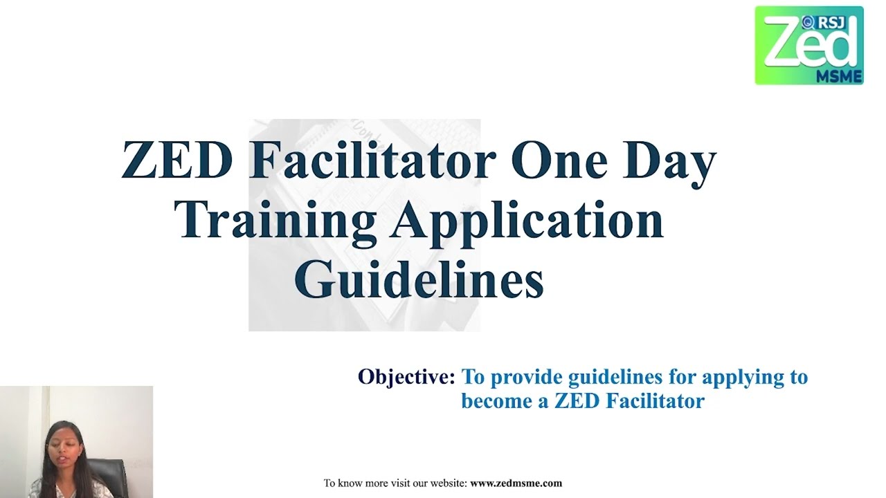 How to Apply for ZED Facilitator Certification | Step-by-Step Guide in English