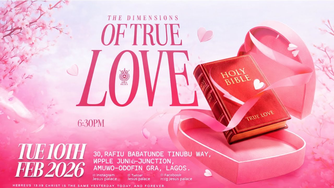 TUESDAY 10TH FEBRUARY 2026 | BIBLE STUDY | THE DIMENSIONS OF TRUE LOVE