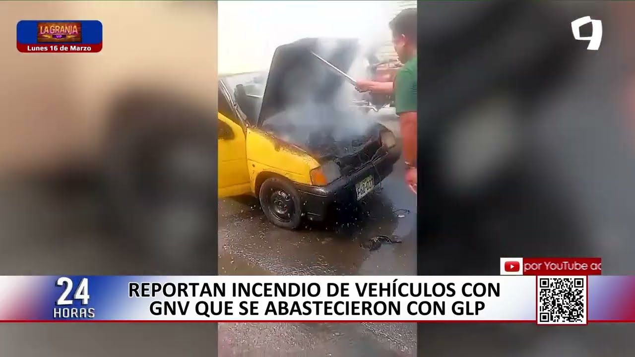 Reportan incendios de vehículos con GNV que se abastecieron con GLP