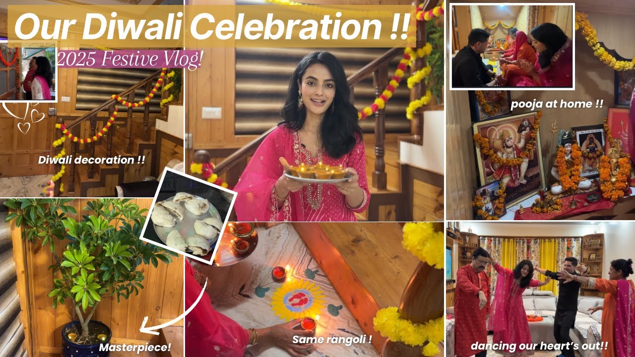 Our Diwali Celebration💫: Pooja, Decorations, & Pahadi Vibes at Home! Pahadon-wali Diwali!